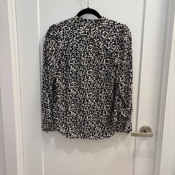LOFT Sheer Animal Print Blouse – XS - Picture 3 of 3